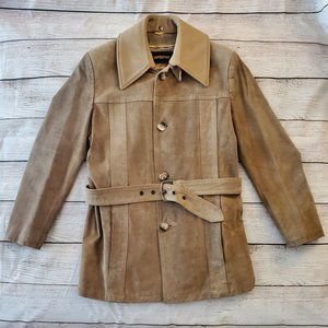 Nordstrom Tan Suede Jacket, Size M